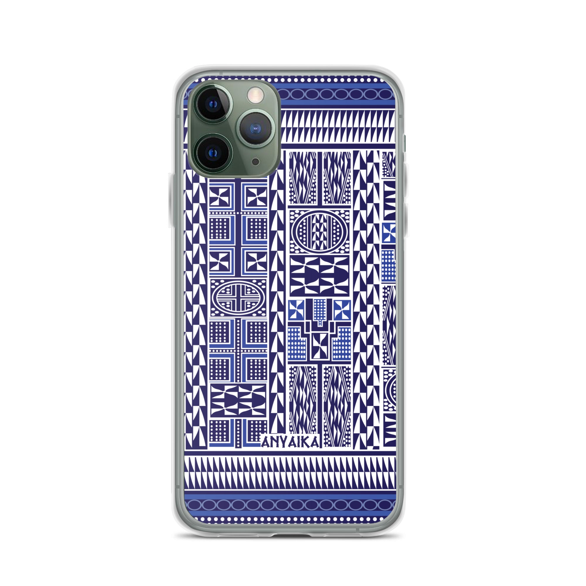 Tribal Tapestry Blue Mix Clear Case for iPhone®