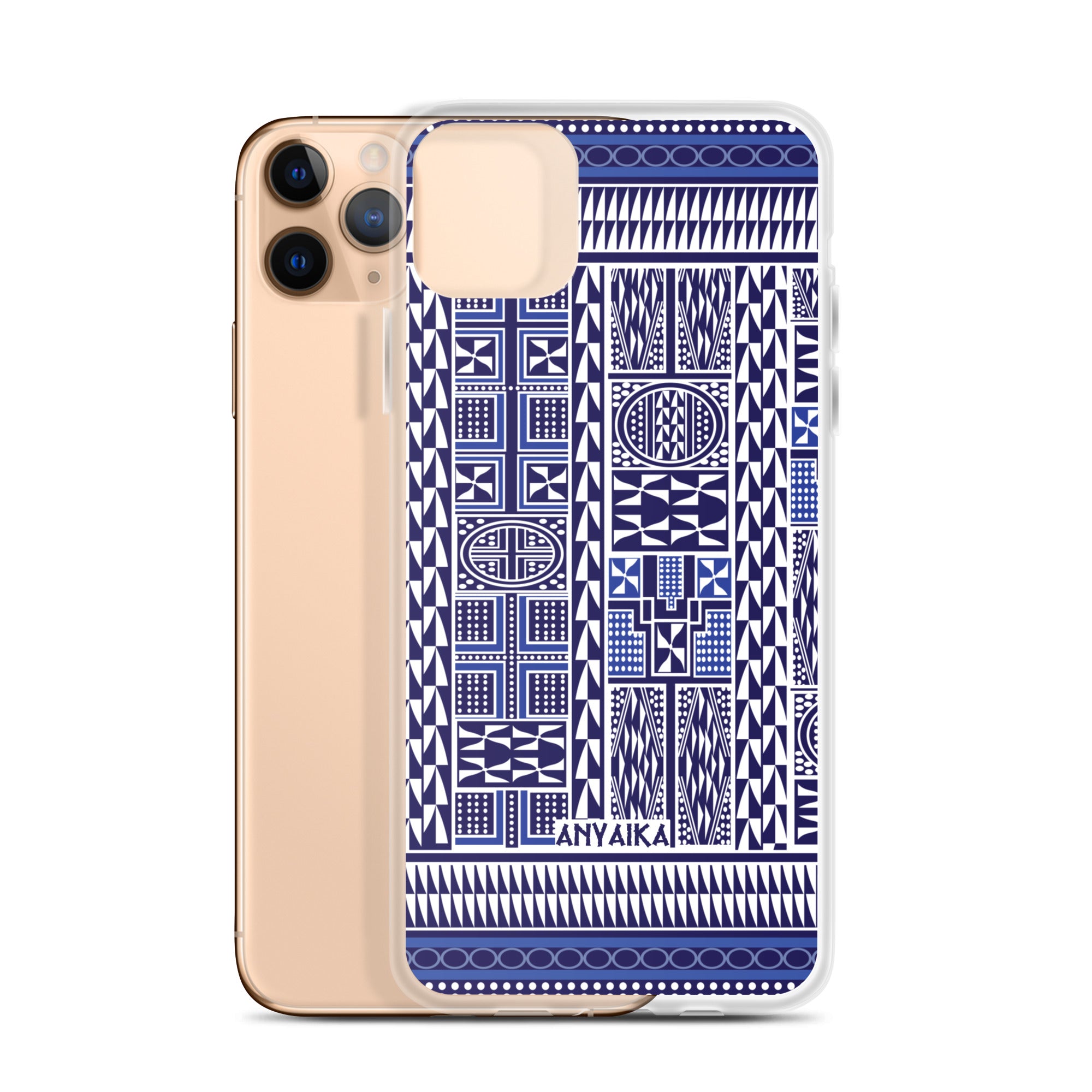 Tribal Tapestry Blue Mix Clear Case for iPhone®