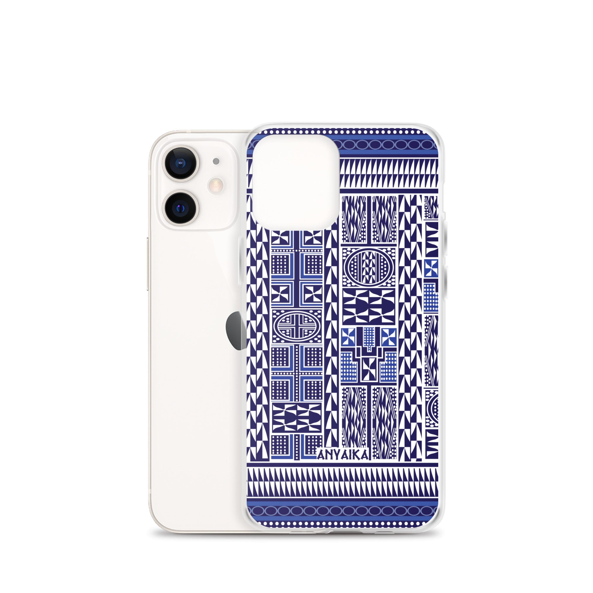 Tribal Tapestry Blue Mix Clear Case for iPhone®