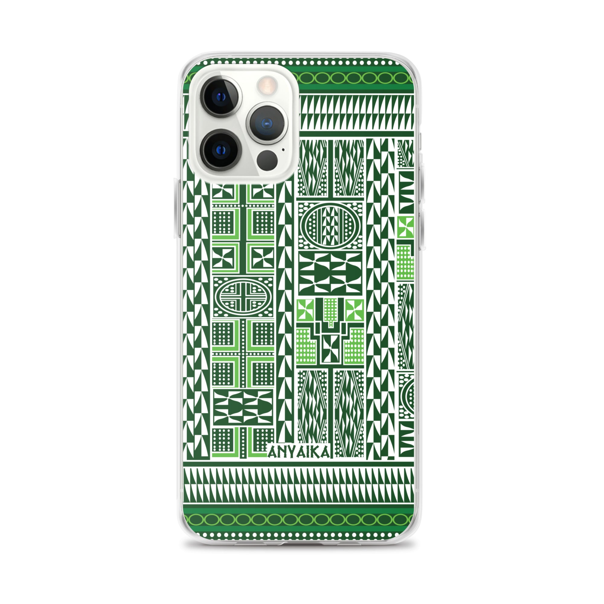 Tribal Tapestry Green Mix Clear Case for iPhone®