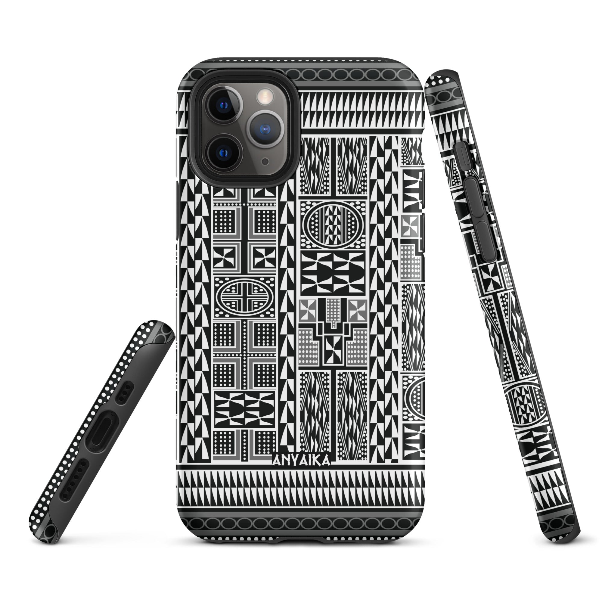 Tribal Tapestry Black Gray Mix Case for iPhone®