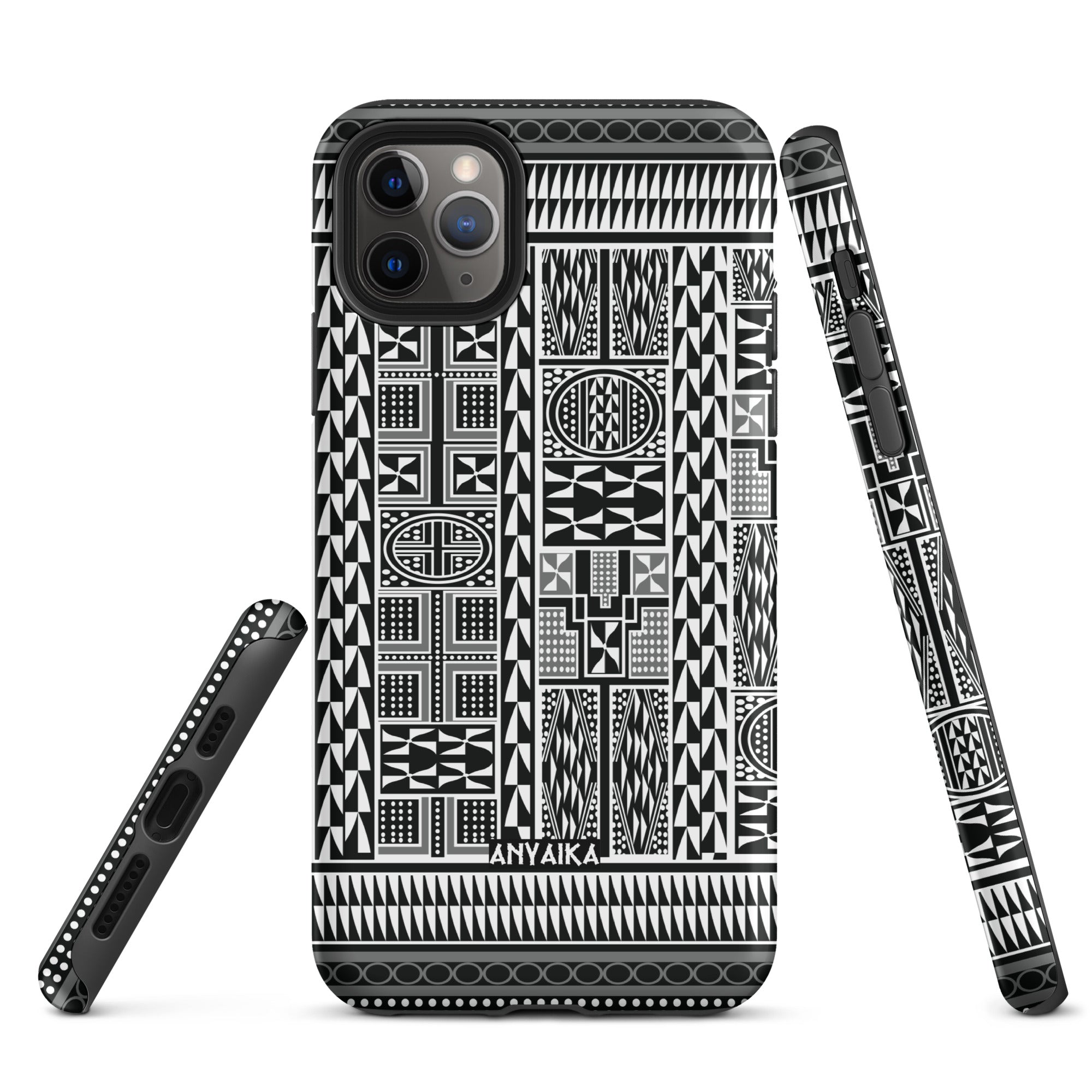 Tribal Tapestry Black Gray Mix Case for iPhone®