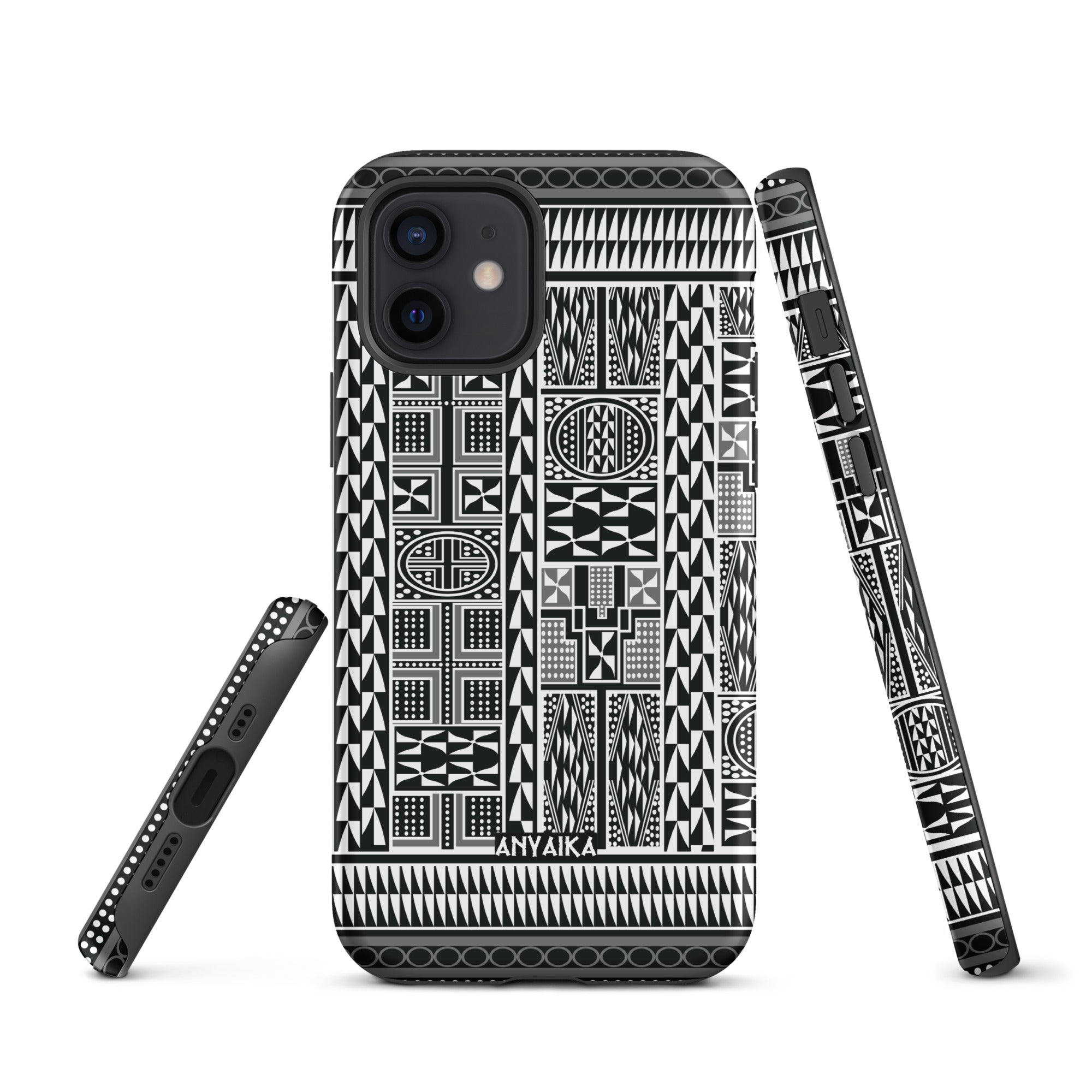 Tribal Tapestry Black Gray Mix Case for iPhone®