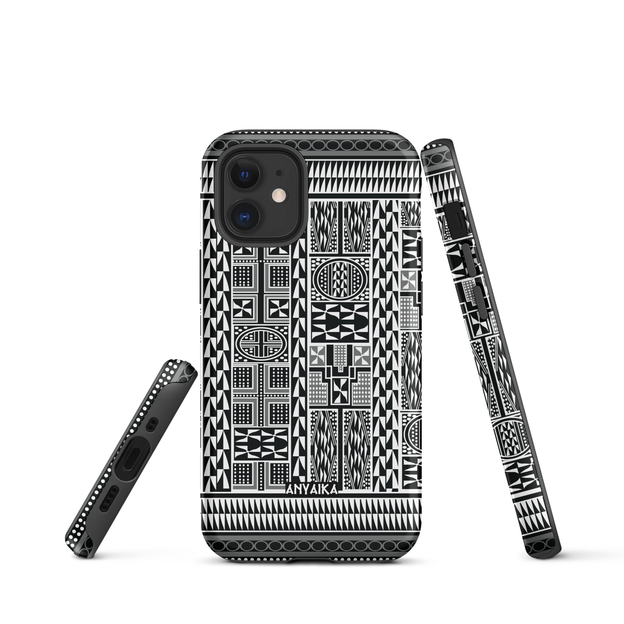 Tribal Tapestry Black Gray Mix Case for iPhone®
