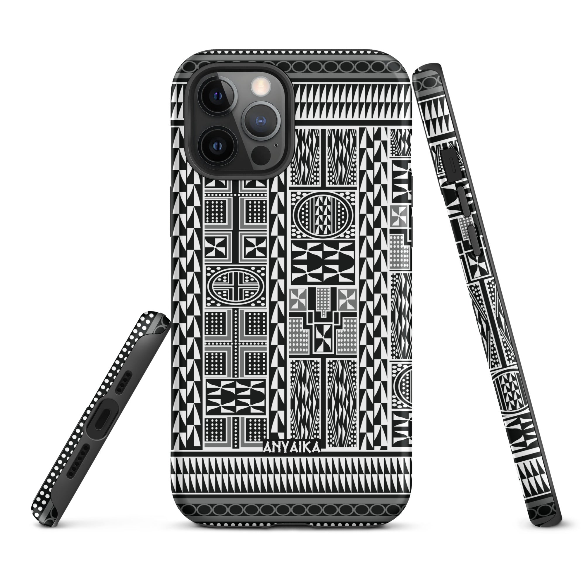 Tribal Tapestry Black Gray Mix Case for iPhone®