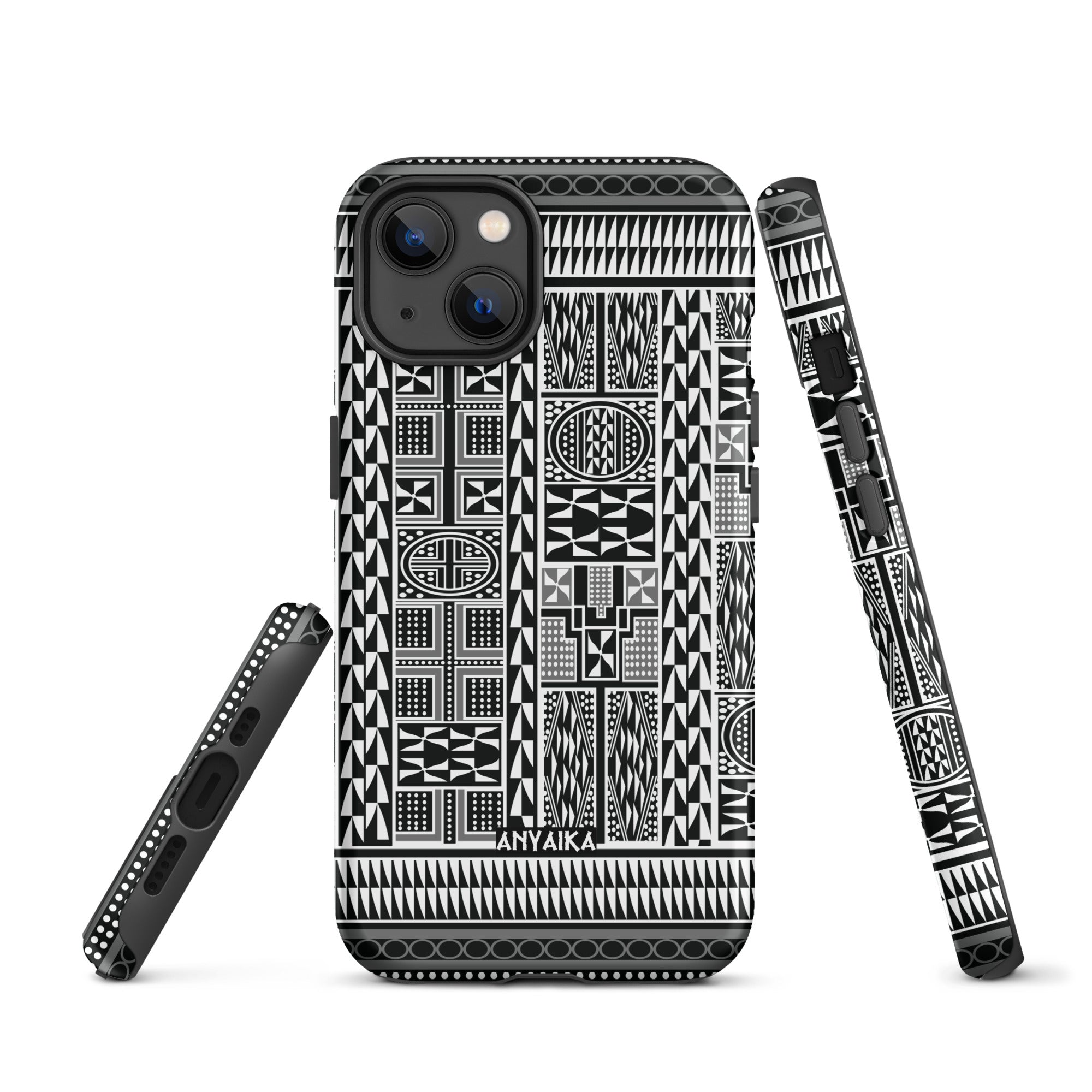 Tribal Tapestry Black Gray Mix Case for iPhone®