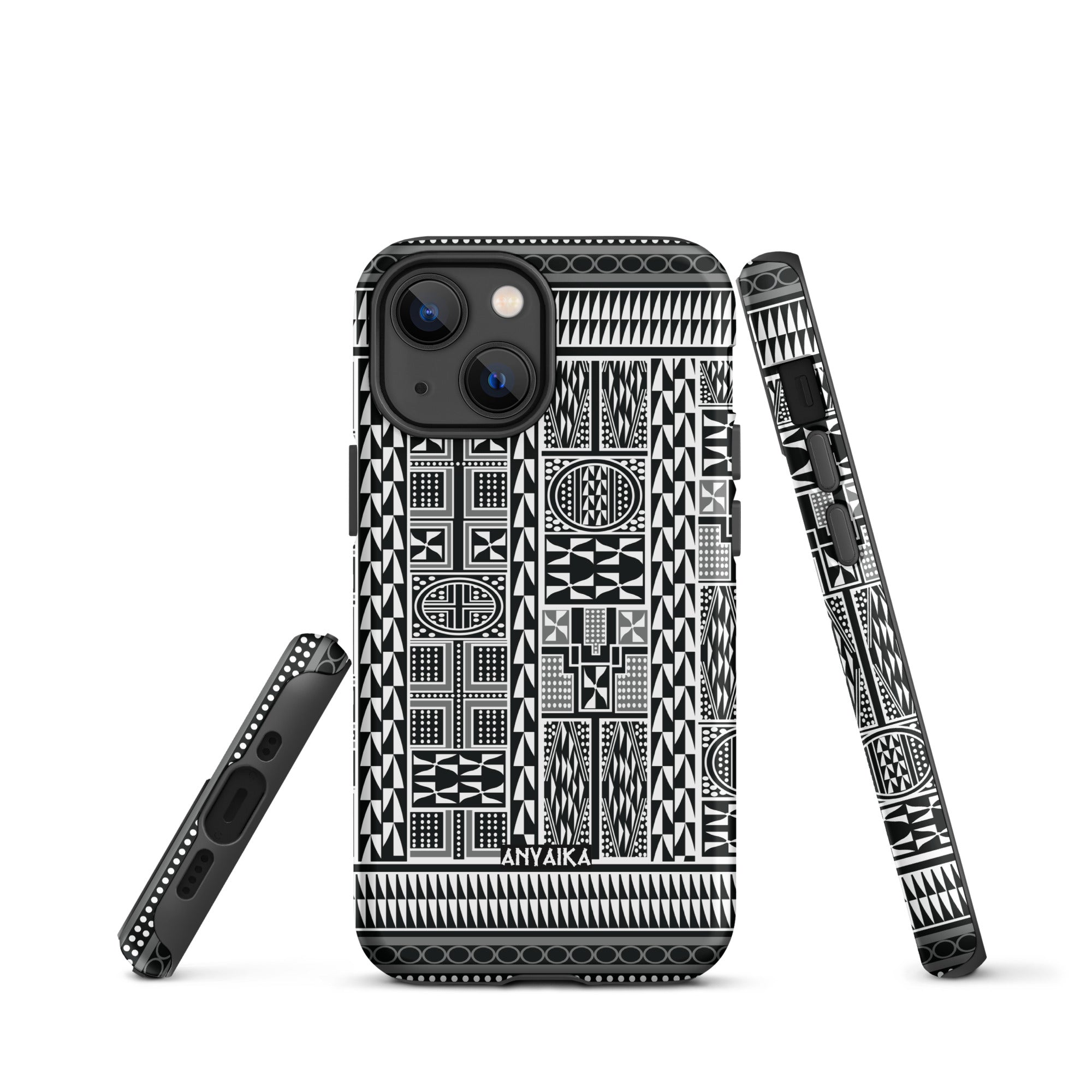 Tribal Tapestry Black Gray Mix Case for iPhone®