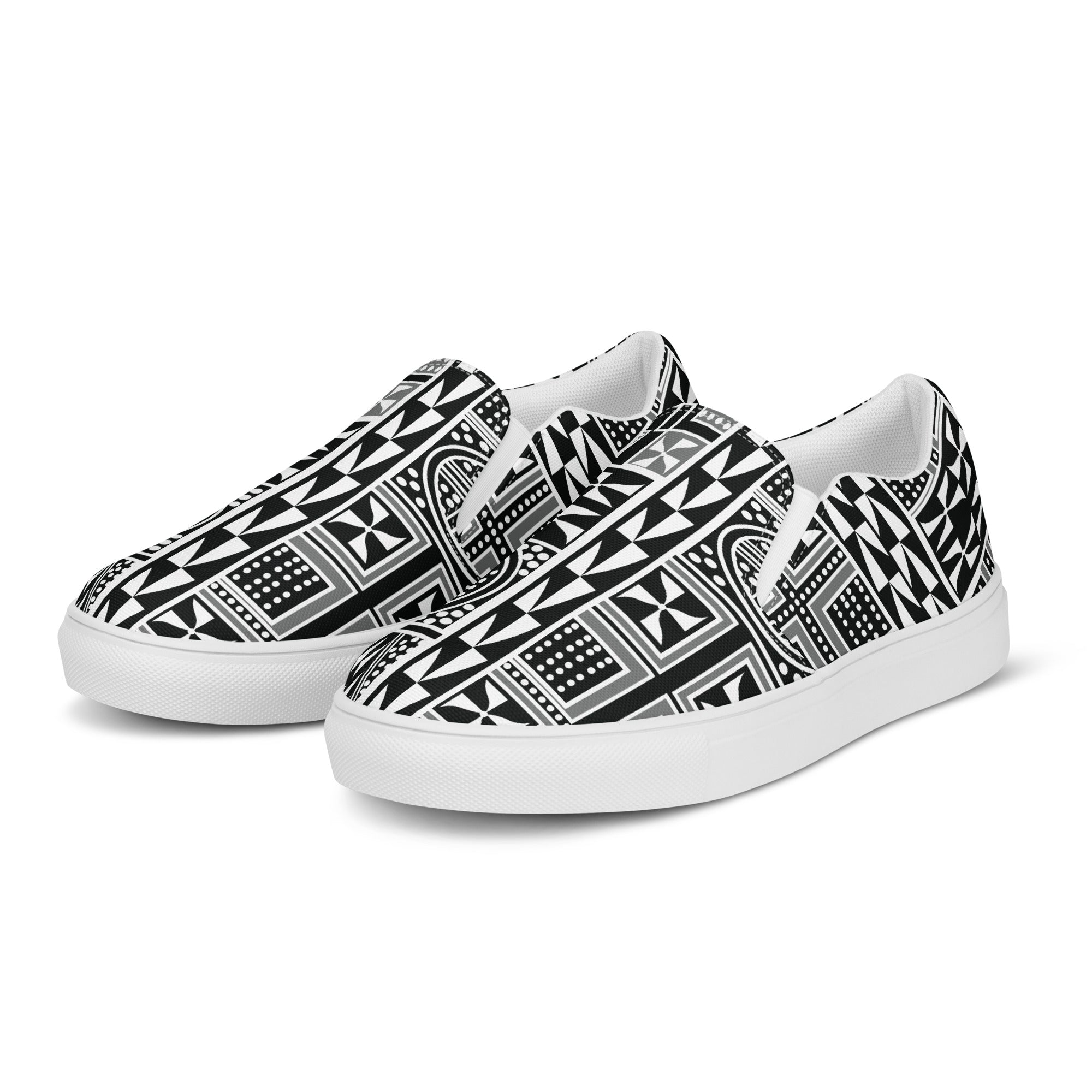 Women's Tribal Tapestry Black Gray Mix NAWETI Sneakers